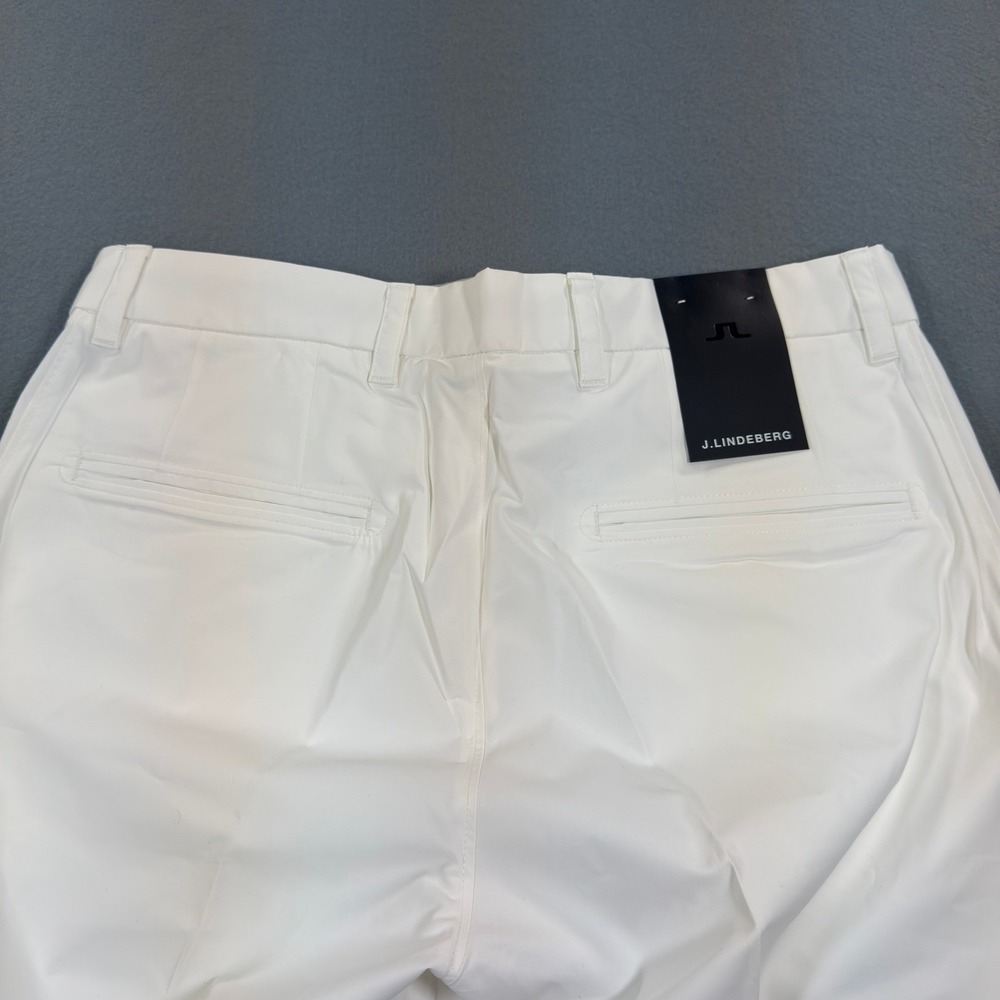 NWT J.Lindeberg Elof Regular Fit Light Poly Golf Pants Mens 32x32 White